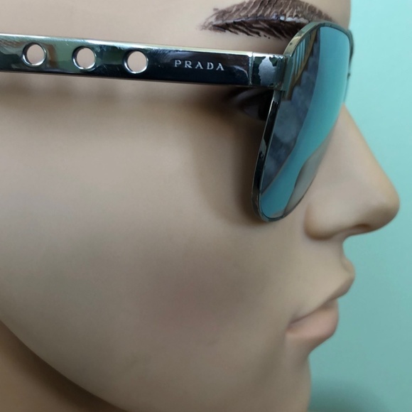 Prada Men"s Mirrored Sunglasses